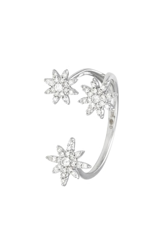 Bague Bouquet glacé - Or blanc et diamants