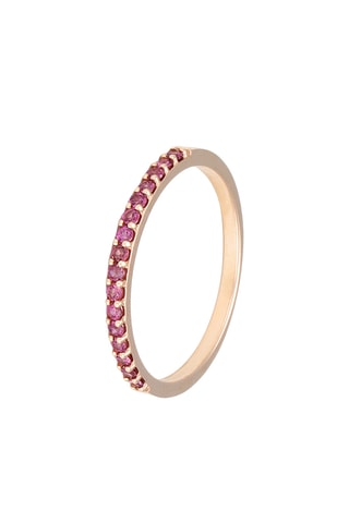 Bague - Or rose et rhodonites