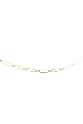 Collier Paperclip - Or jaune