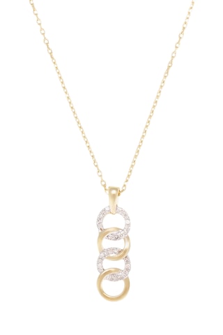 Collier Ronds entrelacés - Or jaune et diamants