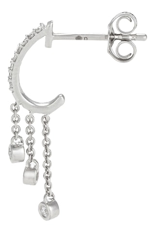 Boucles d'oreilles Charms - Or blanc et diamants