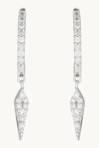 Boucles d'oreilles Piks - Or blanc et diamants