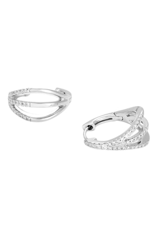 Créoles Yui - Or blanc et diamants