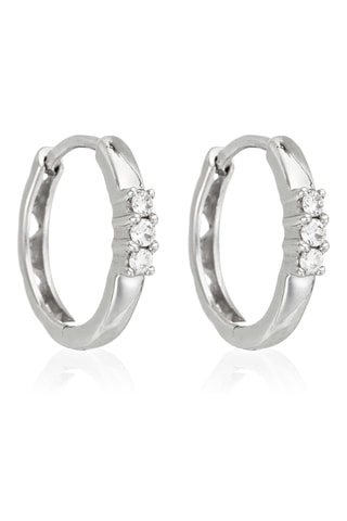 Créoles Délicates - Or blanc et diamants