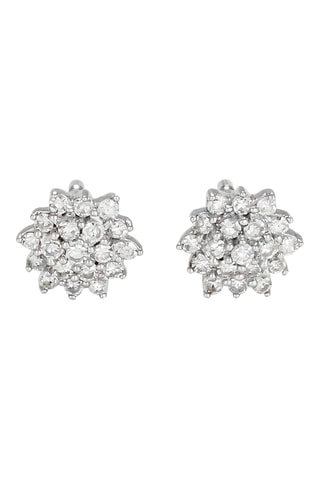 Puces Beauté Majestueuse - Or blanc et diamants