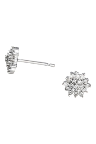 Puces Beauté Majestueuse - Or blanc et diamants
