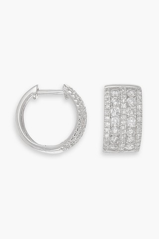 Créoles Anaidéia - Or blanc et diamants
