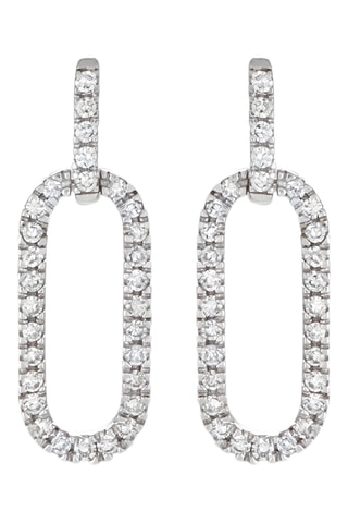 Boucles d'oreilles Thouéris - Or blanc et diamants