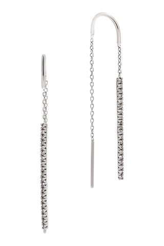 Boucles d'oreilles Khépri - Or blanc et diamants