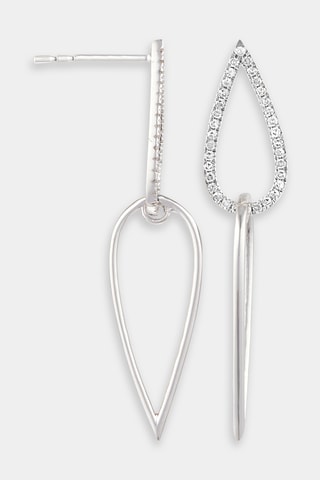Boucles d'oreilles Javiana - Or blanc et diamants