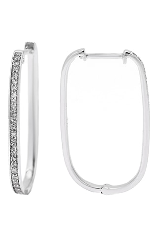 Créoles - Or blanc et diamants