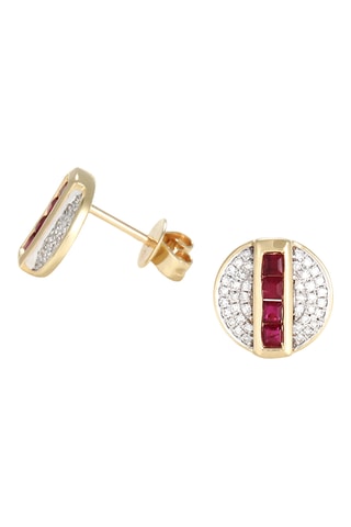 Puces Raliona - Or jaune, diamants et rubis