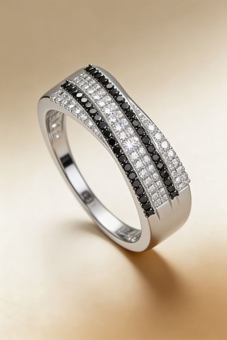 Bague Duo de diamants - Or blanc et diamants