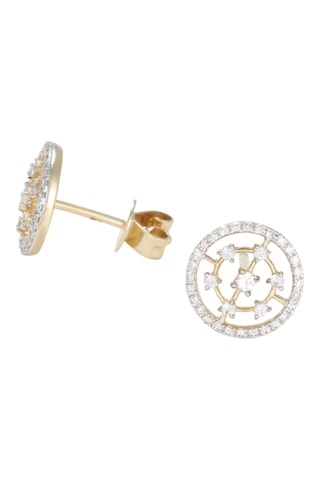 Puces Kamilla - Or jaune et diamants