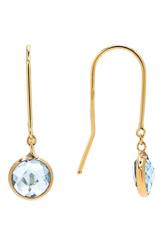 Boucles d'oreilles - Or jaune et topazes