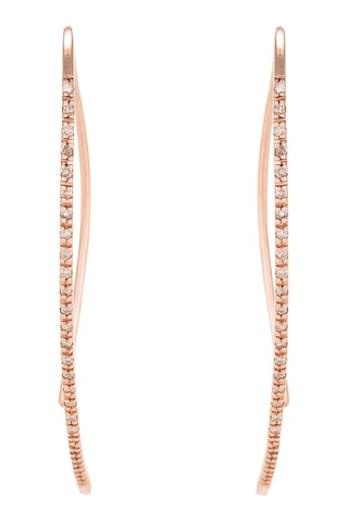 Boucles d'oreilles Lianes précieuses - Or rose et diamants