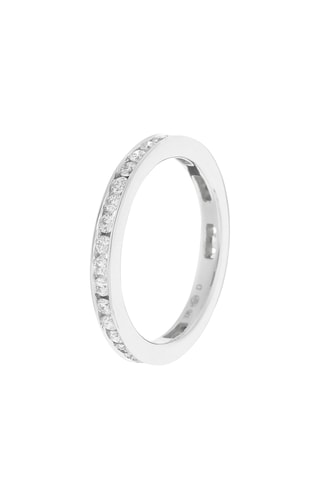 Bague Tour complet Princière - Or blanc et diamants