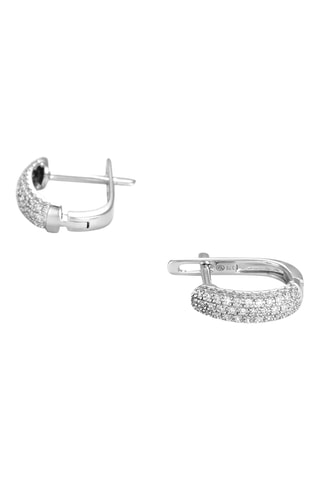 Boucles d'oreilles Iratia - Or blanc et diamants