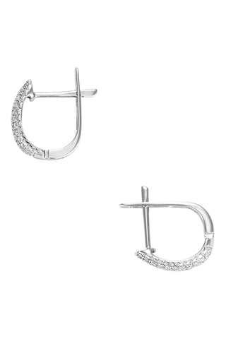Boucles d'oreilles Iratia - Or blanc et diamants