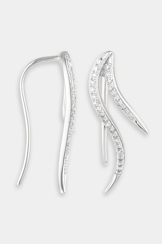 Boucles d'oreilles Sweet Wind - Or blanc et diamants