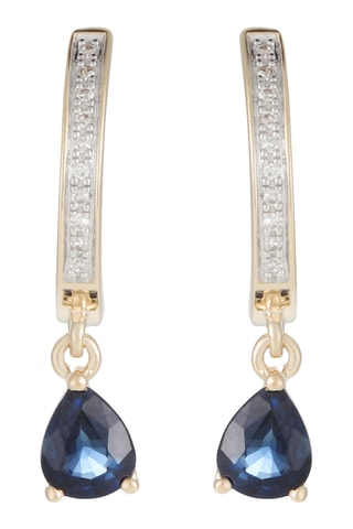 Boucles d'oreilles Saphir éternel - Or jaune, diamants et saphirs