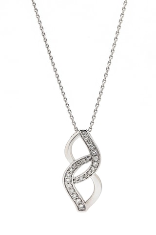 Pendentif - Or blanc et diamants