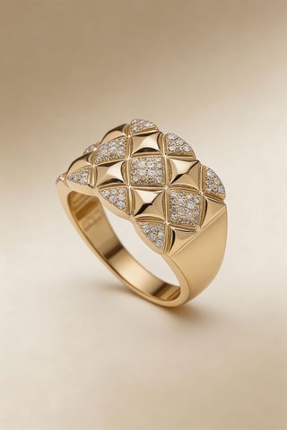 Bague La Royale - Or jaune et diamants