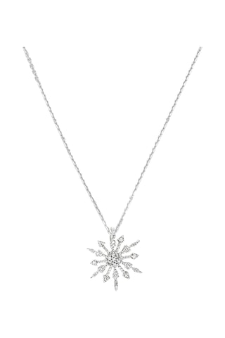 Pendentif Fraicheur PM - Or blanc et diamants