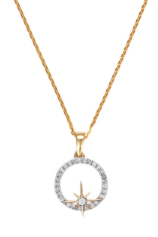 Pendentif Polaris - Or jaune et diamants