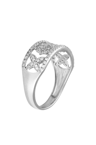 Bague Alara - Or blanc et diamants
