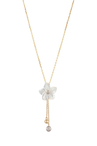 Pendentif Lumansia - Or jaune, diamants et nacre