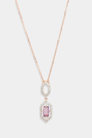 Pendentif Callia - Or rose, diamants et améthyste