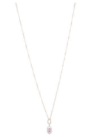 Pendentif Callia - Or rose, diamants et améthyste