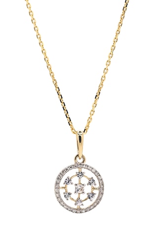 Pendentif Cosmeia - Or jaune et diamants