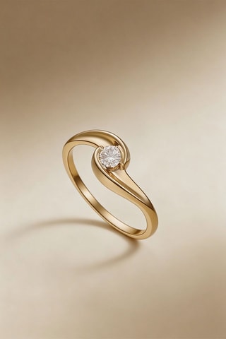 Bague Kyoto - Or jaune et diamant