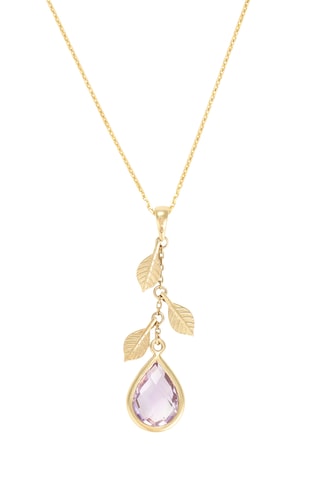 Pendentif Rodica - Or jaune et améthyste