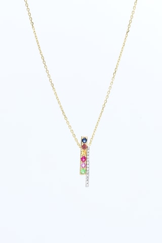 Pendentif Layana - Or jaune, diamants et saphirs