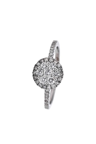 Bague Altesse - Or blanc et diamants