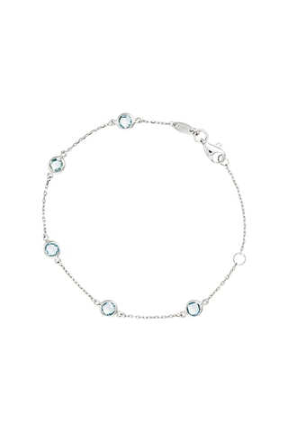 Bracelet Colors - Or blanc et topaze
