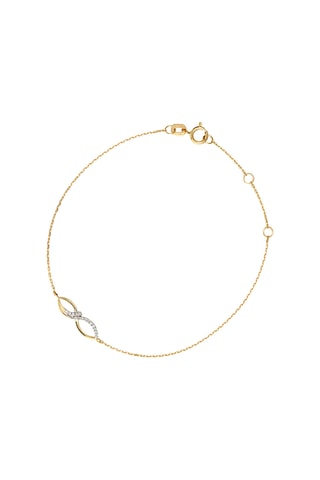 Bracelet Infini - Or jaune et diamants