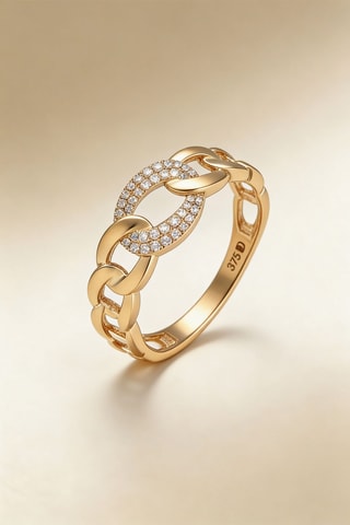 Bague Elanora - Or jaune et diamants