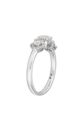 Bague Diadème - Or blanc et diamants