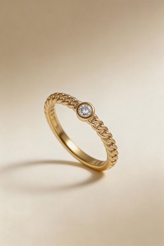 Bague Runi - Or jaune et diamant