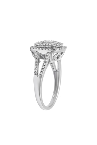 Bague Callie - Or blanc et diamants