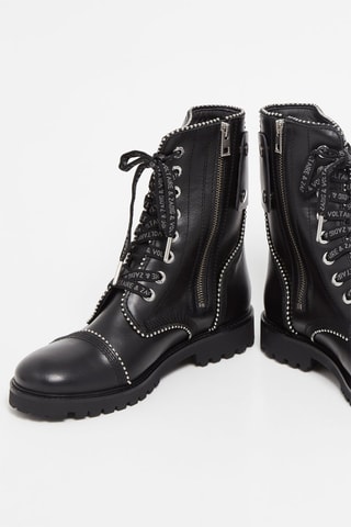 Botas de piel - Negro