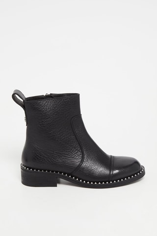 Botines de piel bovina - Negro