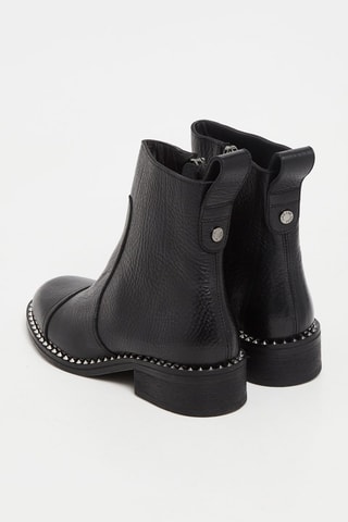 Botines de piel bovina - Negro