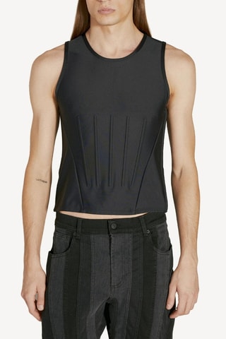 Camiseta de tirantes - Negro - Mugler