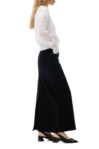 Jersey relaxed de mohair - Blanco - Ganni