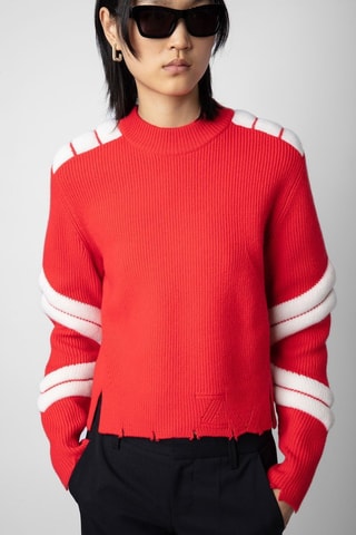 Jersey de lana merino - Rojo